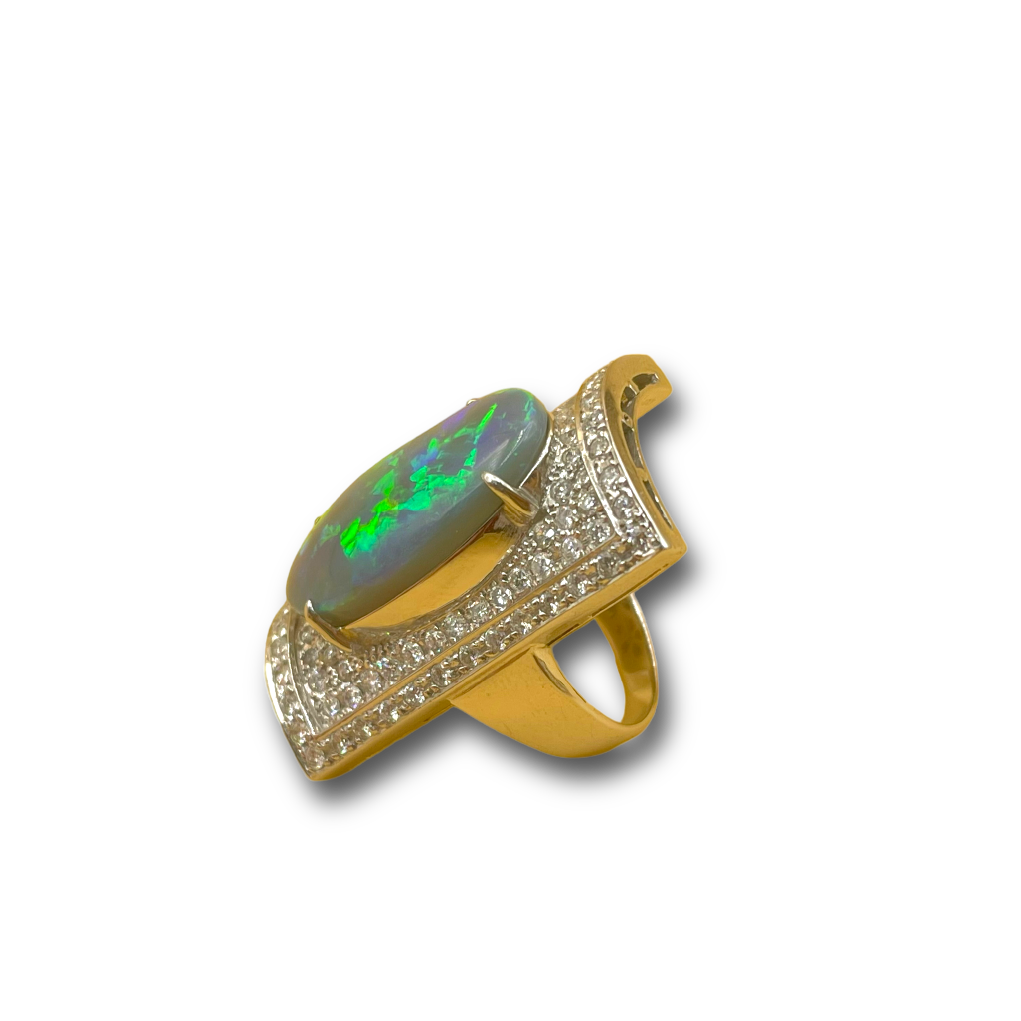 Zwarte opaal diamant