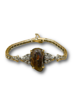 Boulder opal diamond