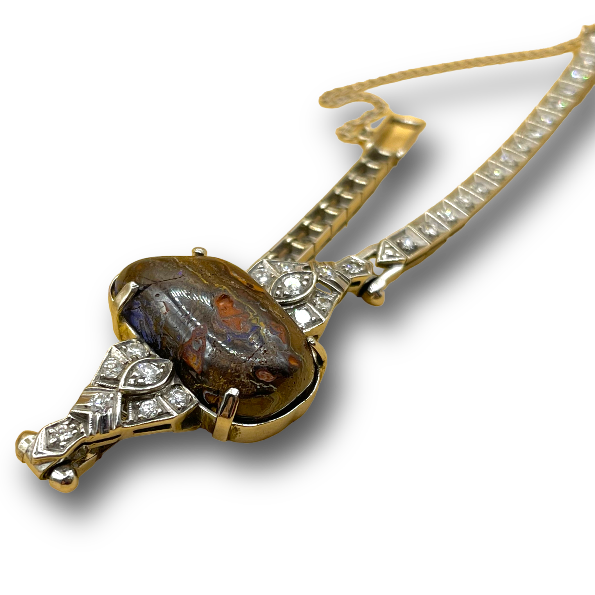 Opaal diamant Armband