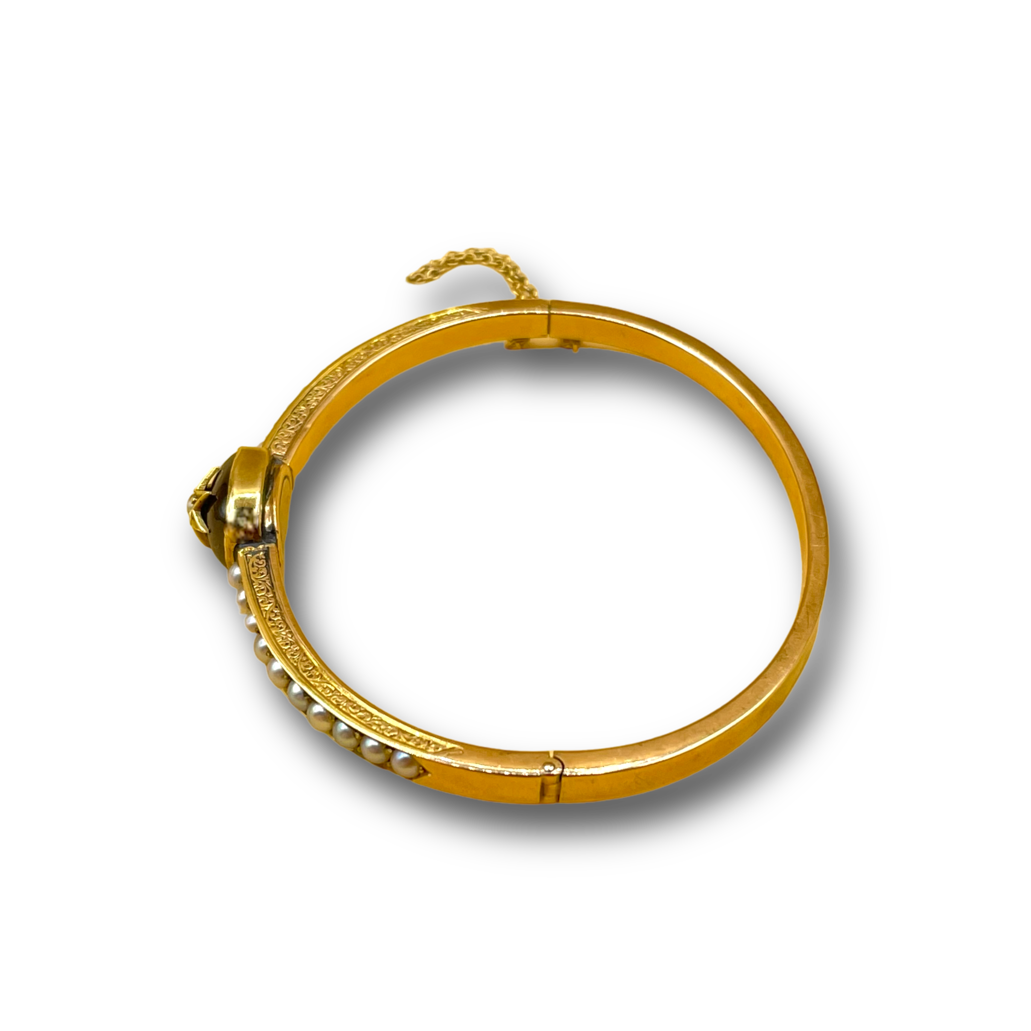 Granaat parel armband