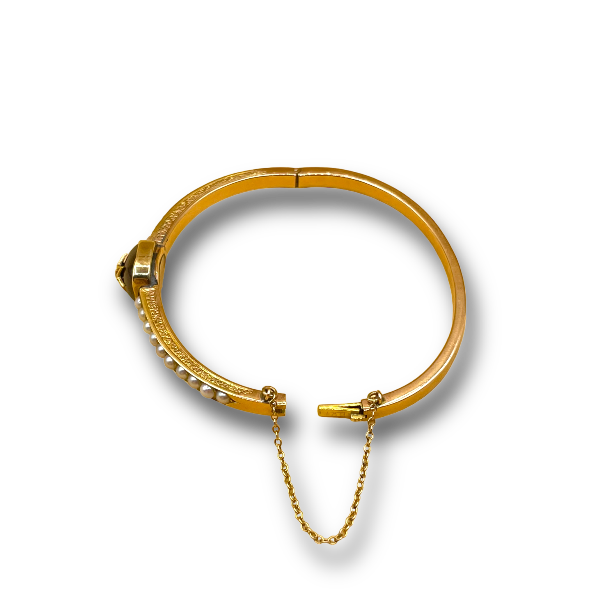 Granaat parel armband