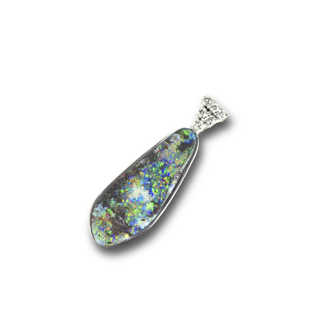 Boulder opaal diamant