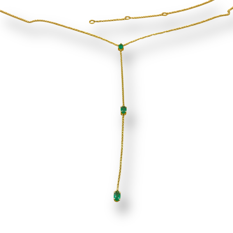 Emerald body chain