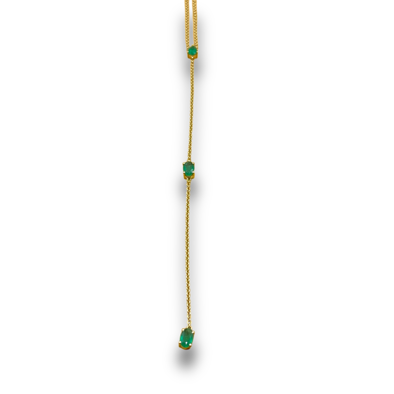 Emerald body chain