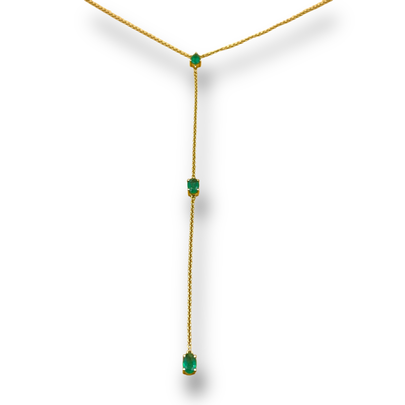 Emerald body chain