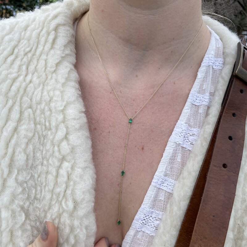 Emerald body chain