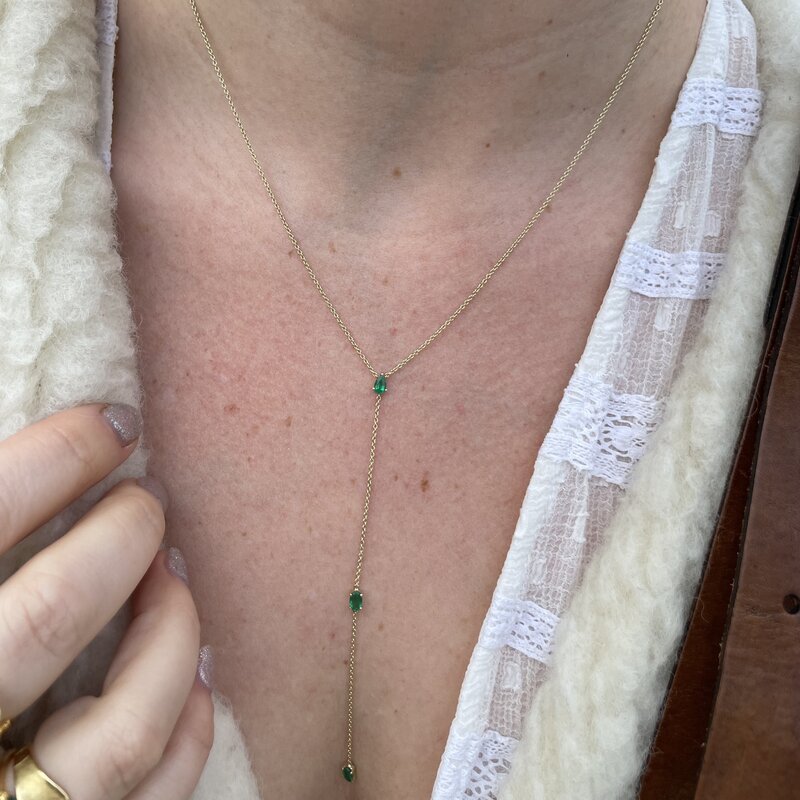 Emerald body chain