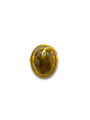 Labradorite serpent ring