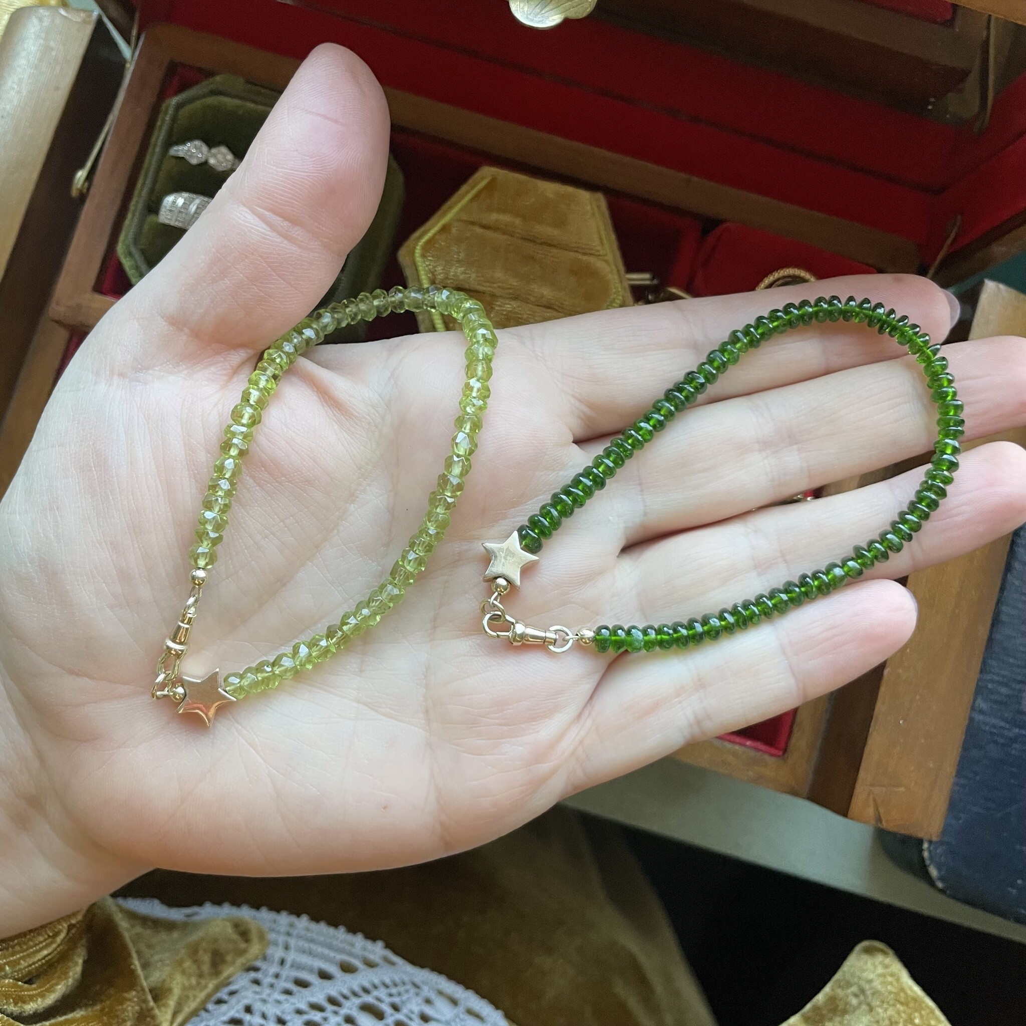 Diopside ster armband