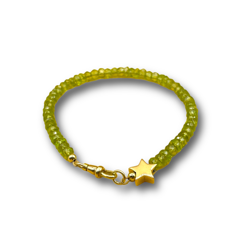 Peridot ster armband