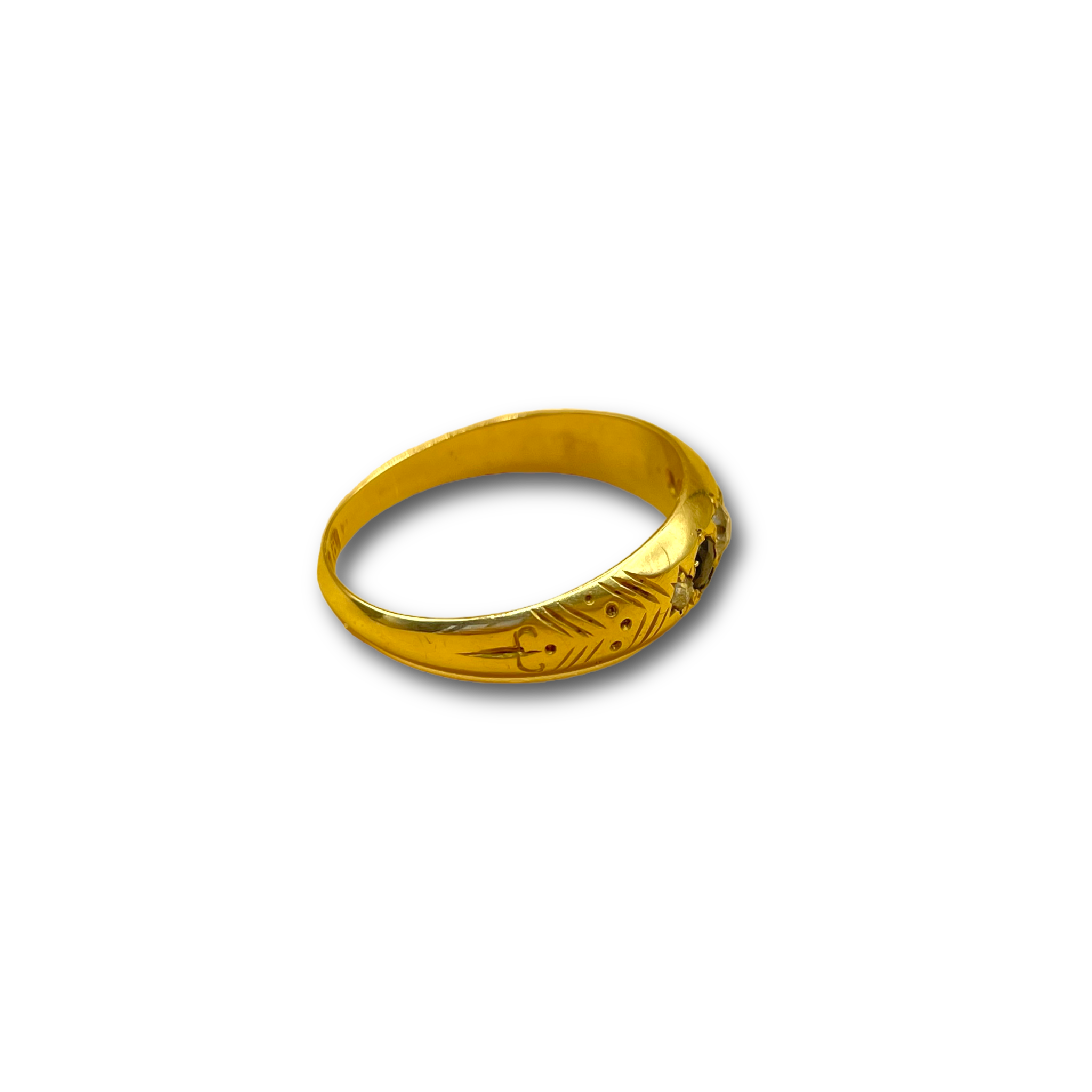 Saffier en .20ct diamant