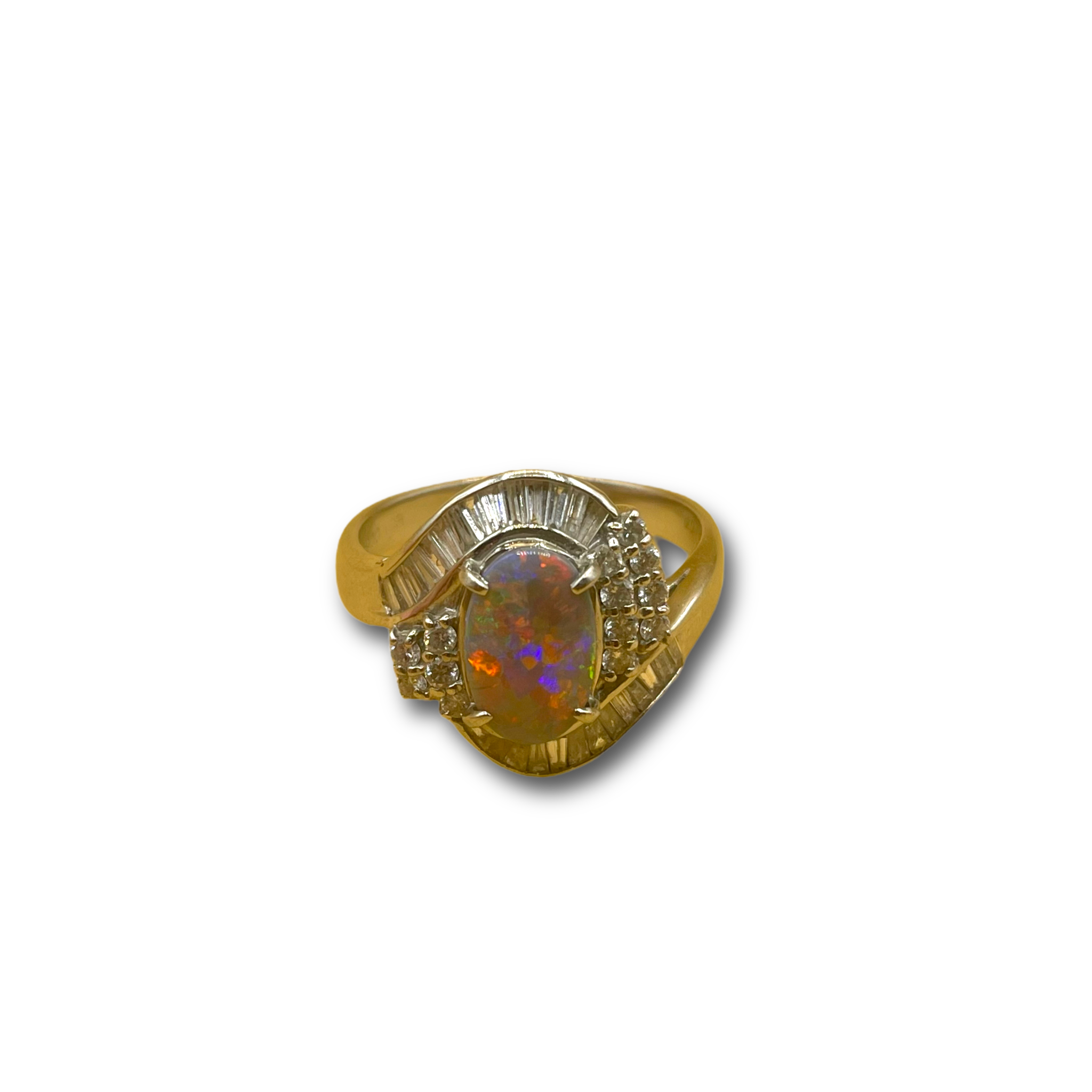 Zwarte opaal diamant