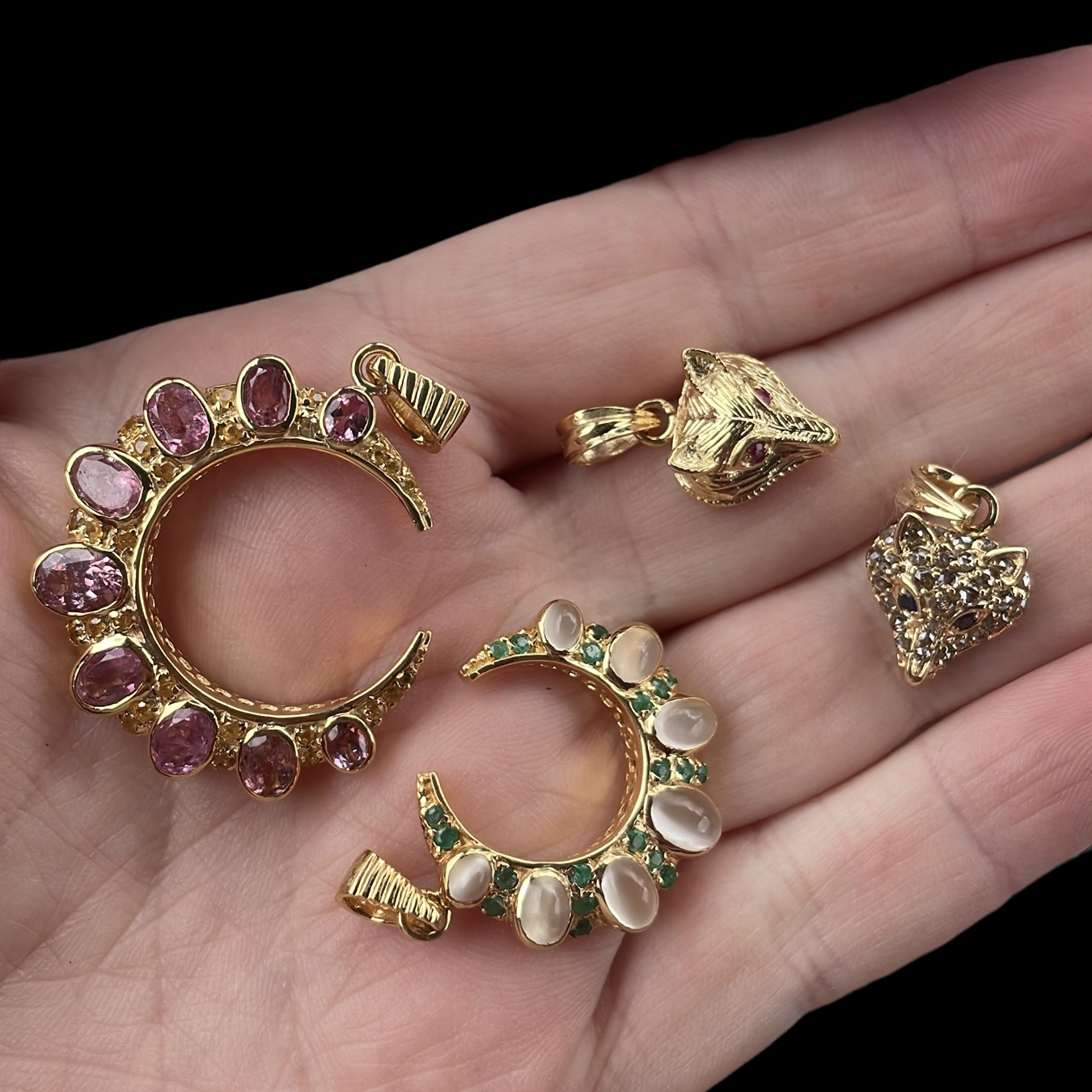 Maan roze toermalijn