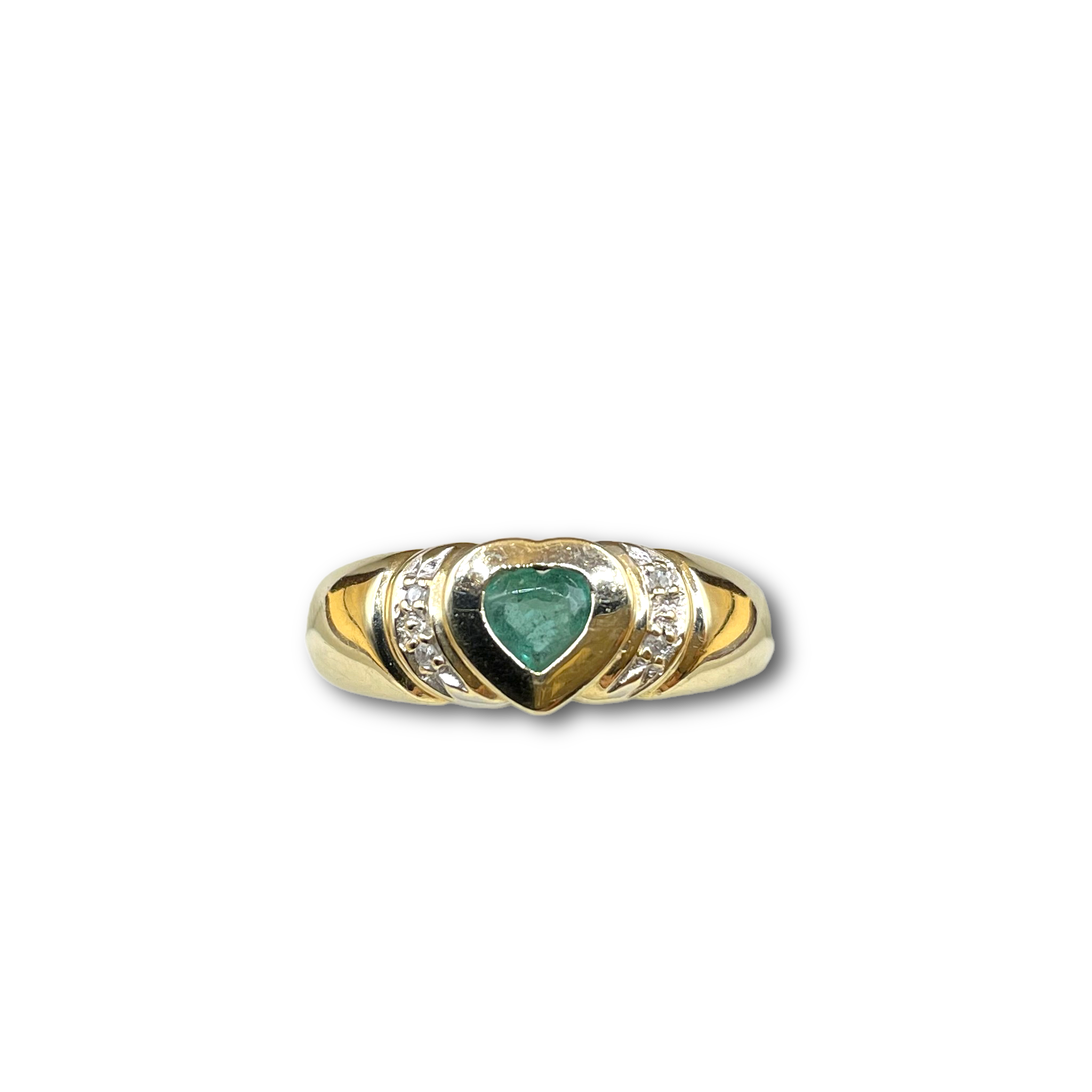 Smaragd diamant hart