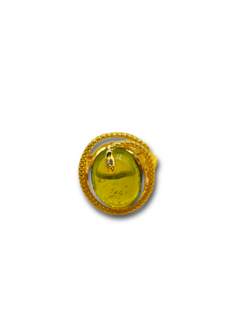 Peridot Serpent ring
