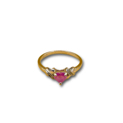 Sapphire heart diamond