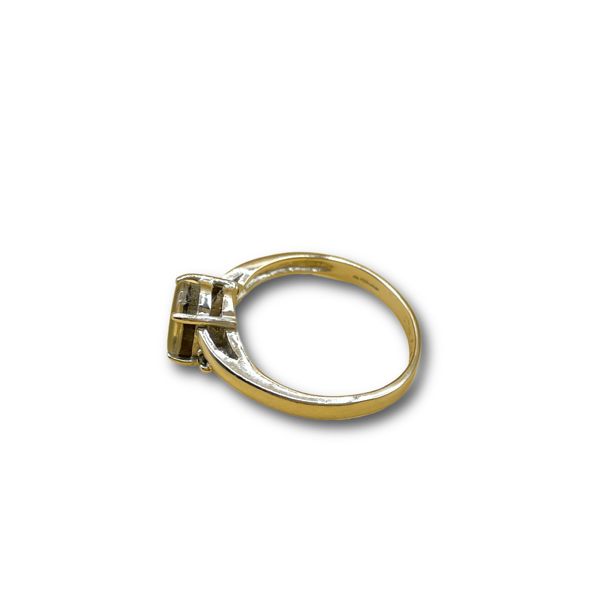 Ammolite fossiel en blauwe diamant