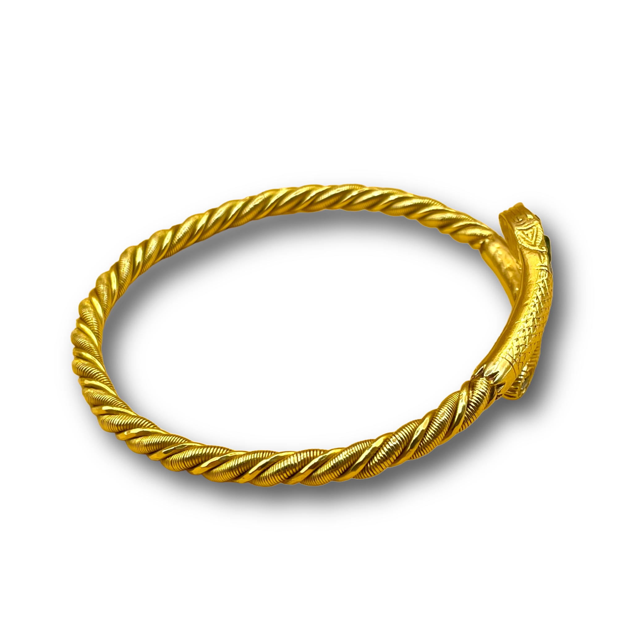 Armband slang smaragd diamant