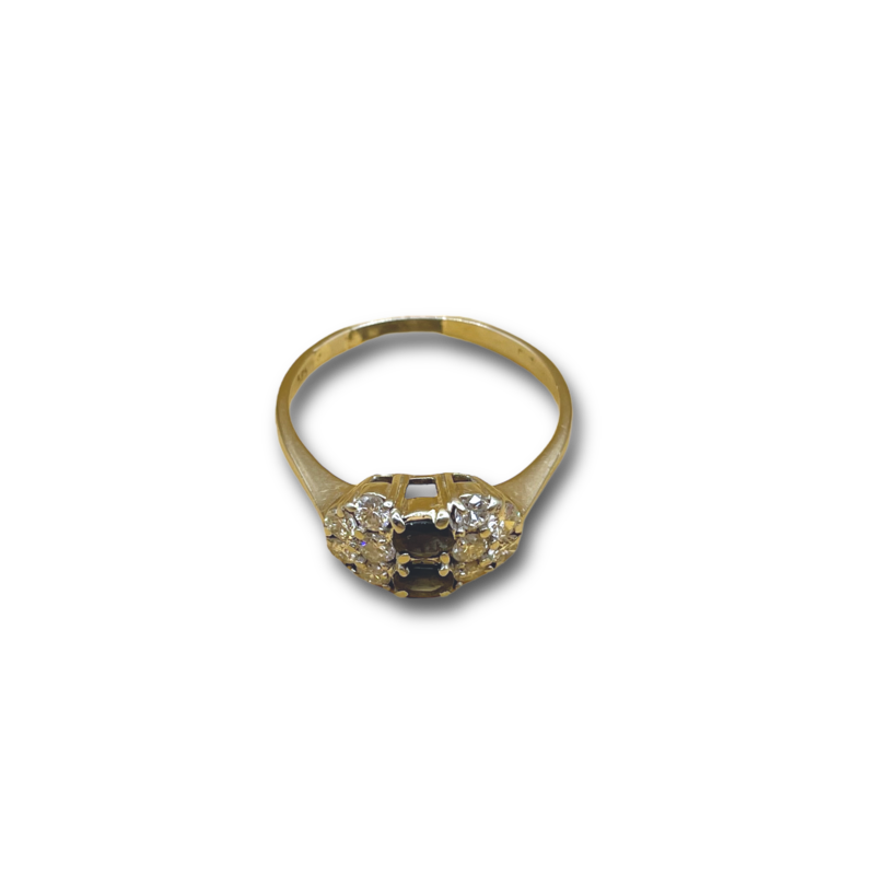 Saffier en .50ct diamant