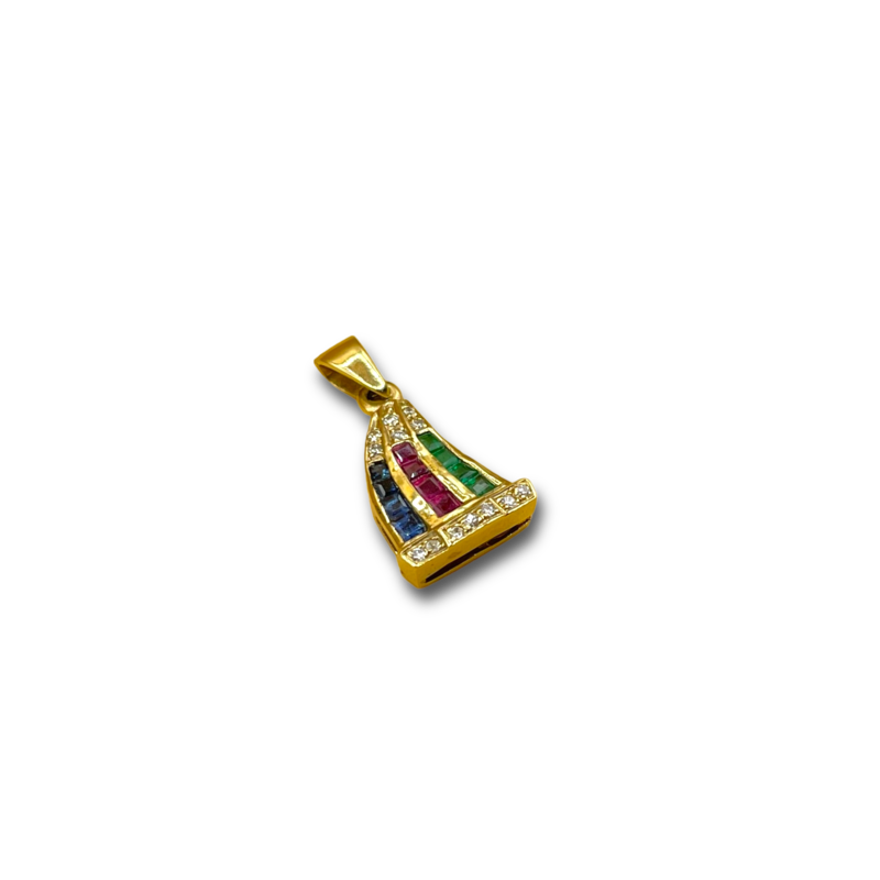 Saffier robijn smaragd diamant