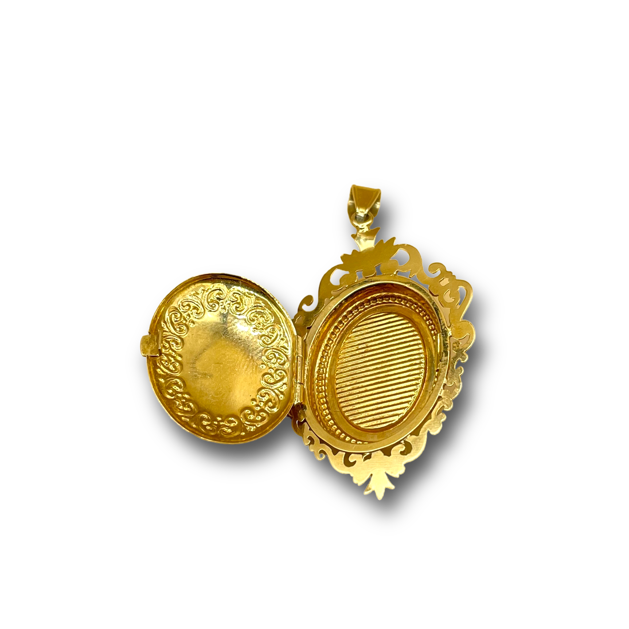 Amethist parel medallion