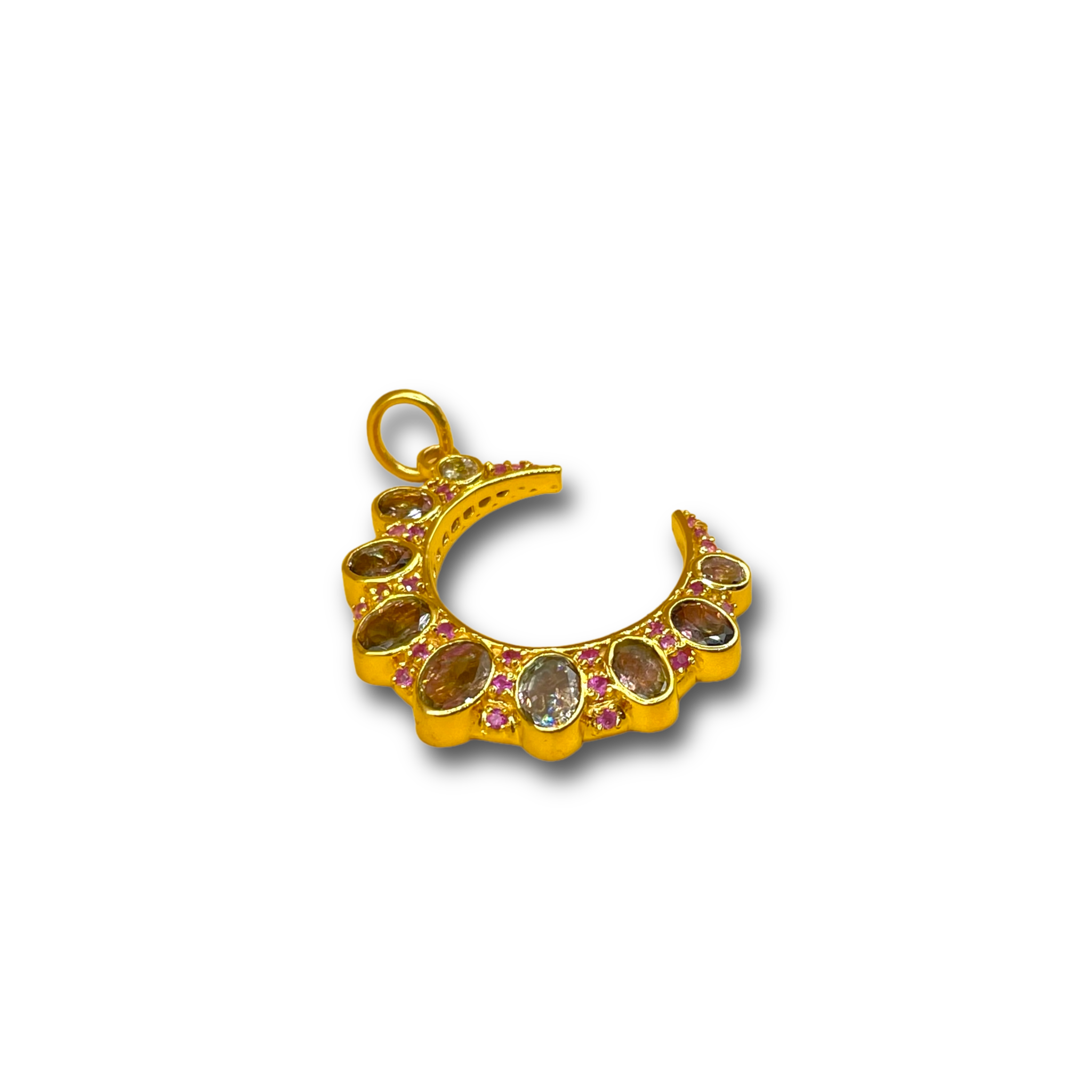 Crescent Maan watermeloen toermalijn