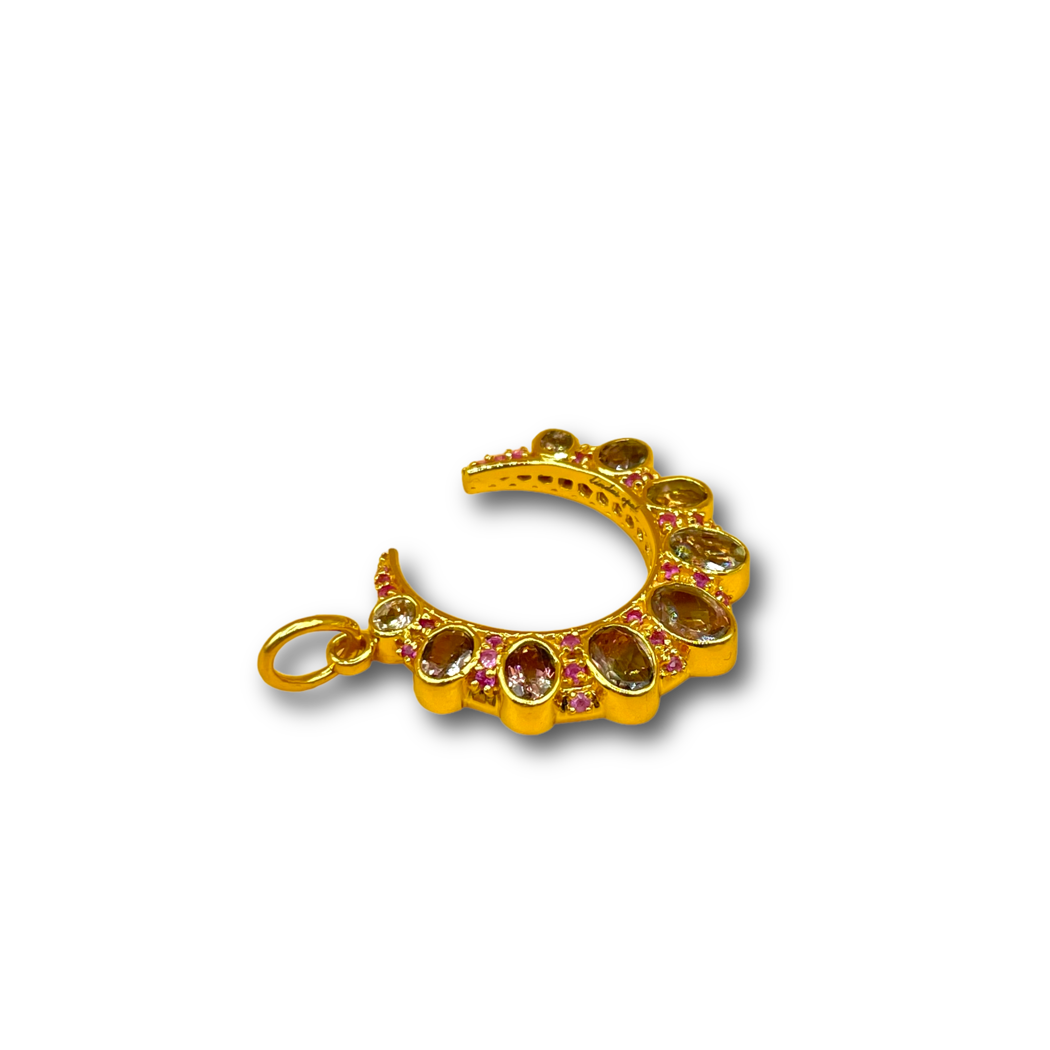 Crescent Maan watermeloen toermalijn