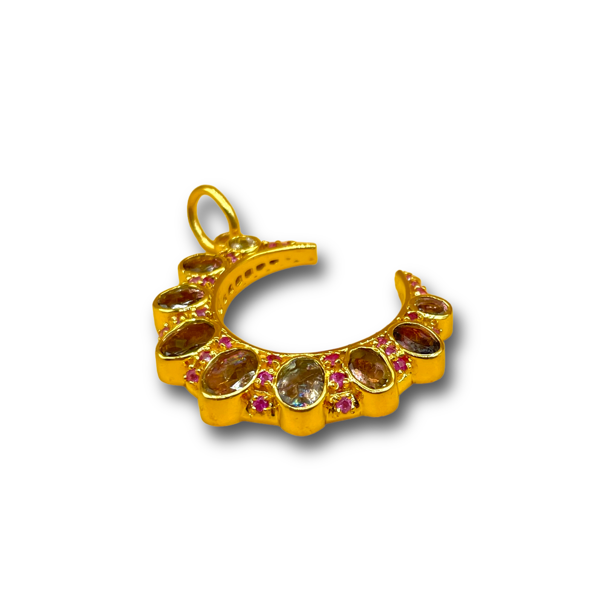 Crescent Maan watermeloen toermalijn