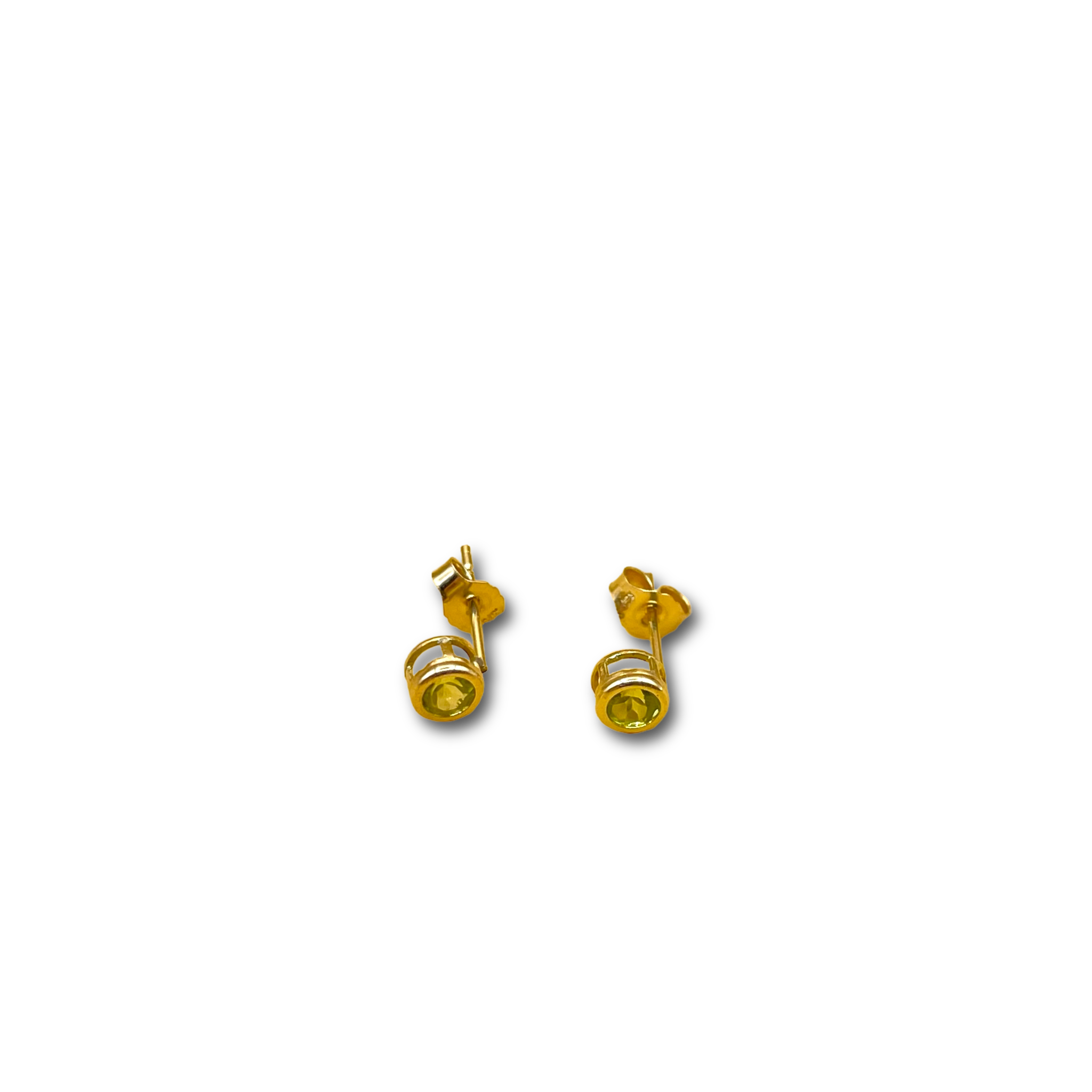 Peridot stekers oorbel