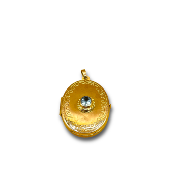 Topaz locket