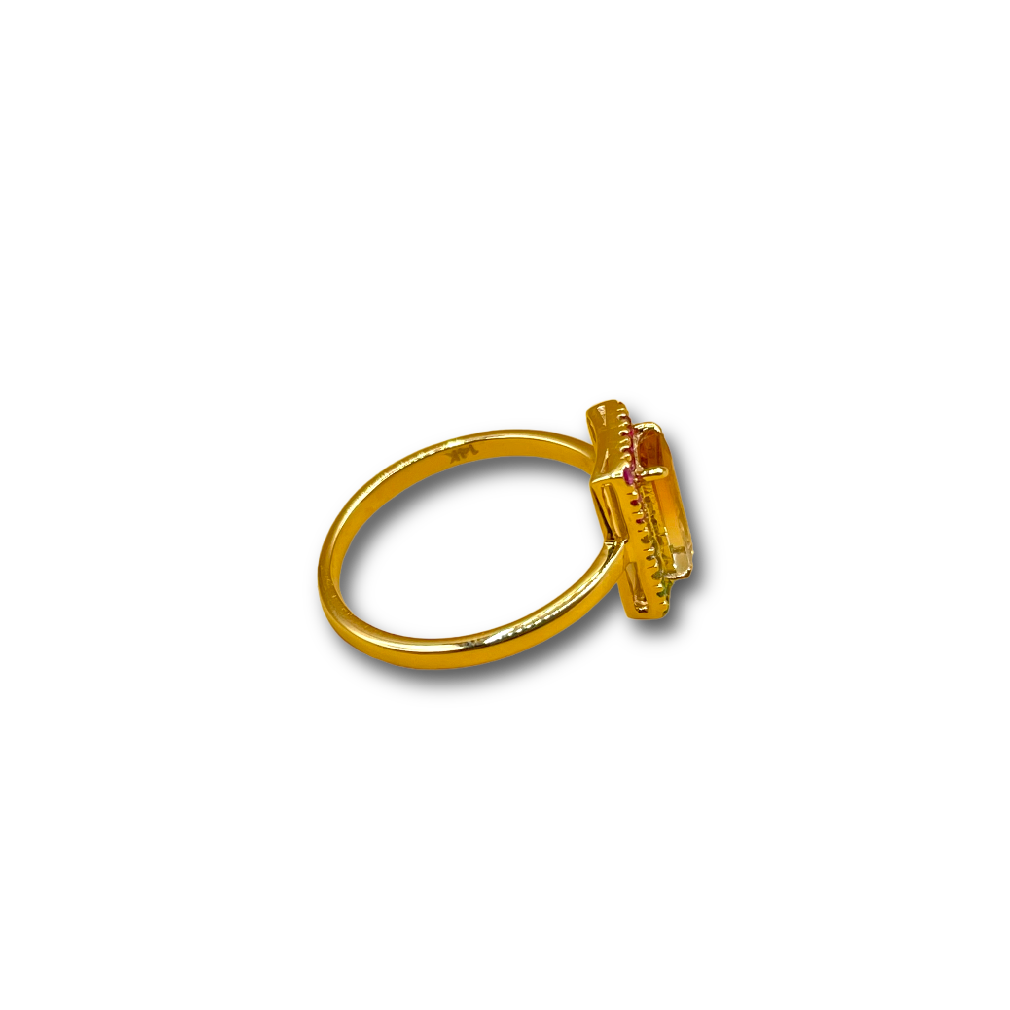 Rings Watermeloen toermalijn