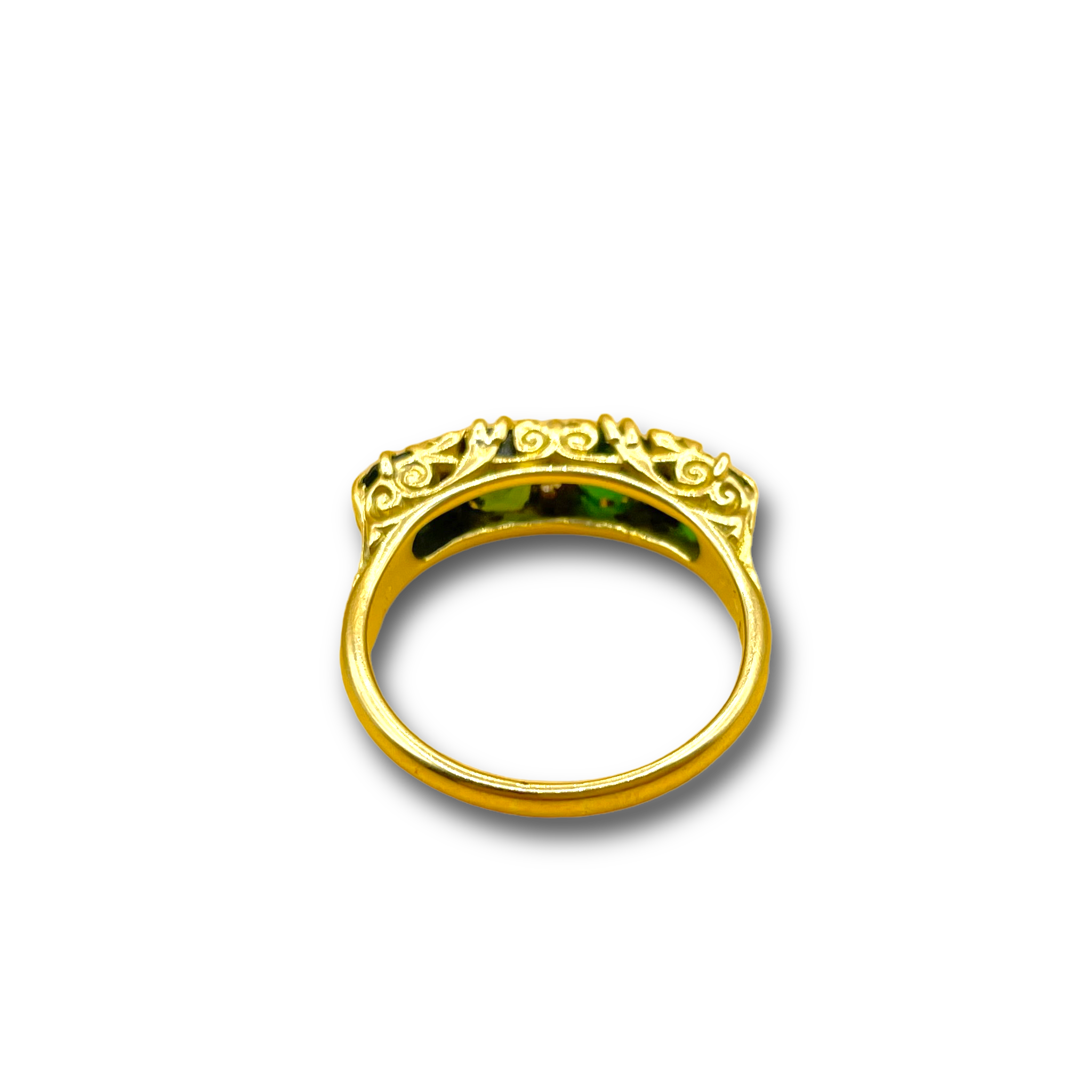 Smaragd en roosdiamant