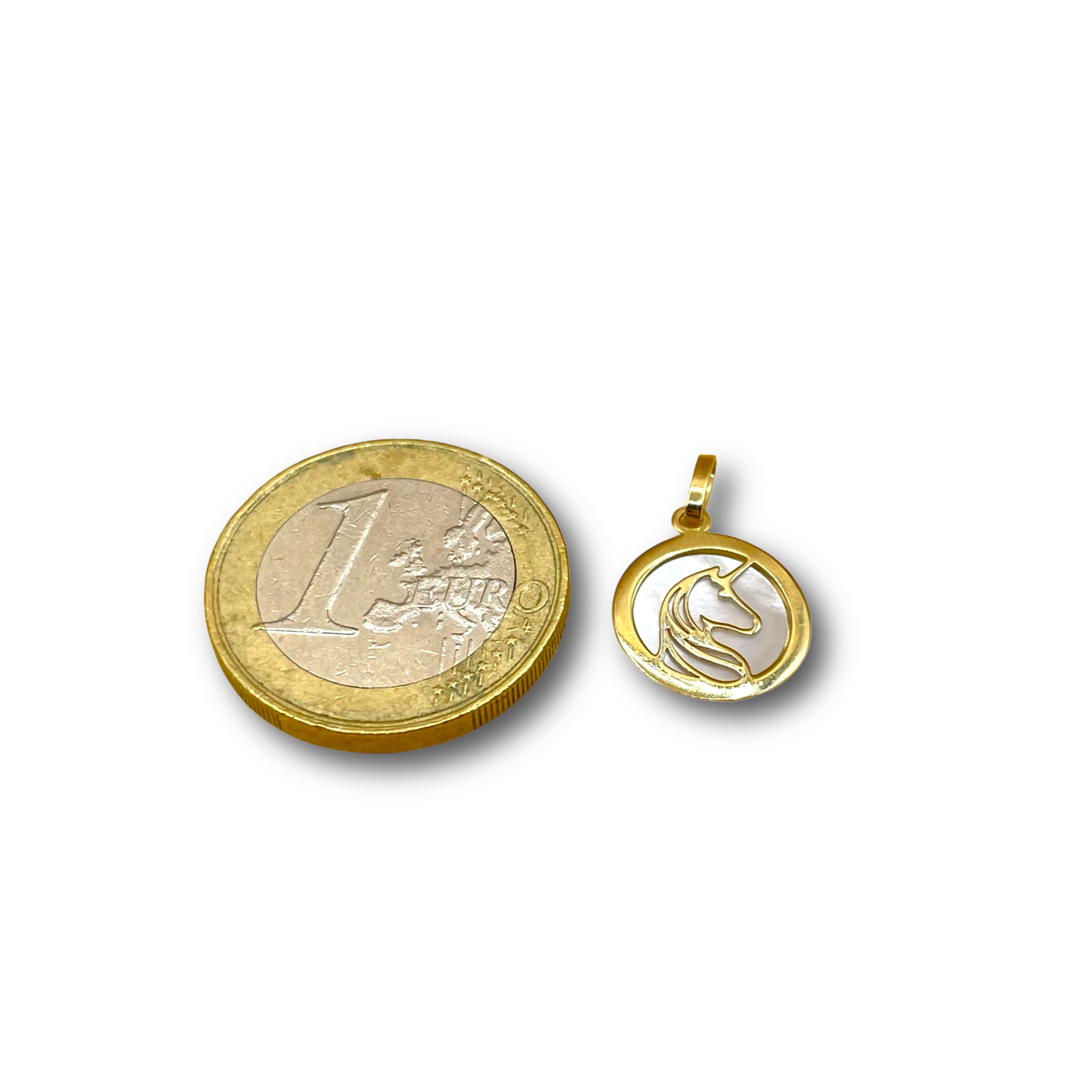 Parel eenhoorn hanger