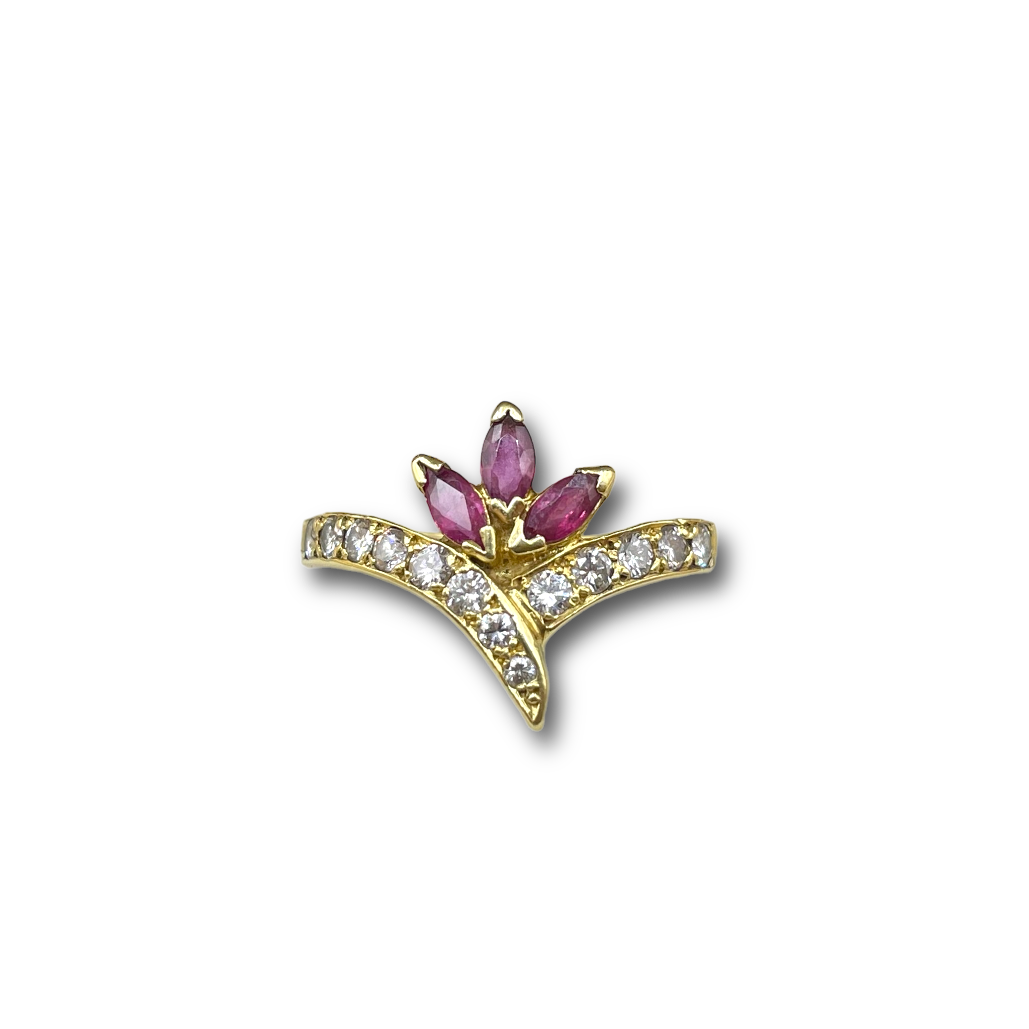 Robijn en .50ct diamant