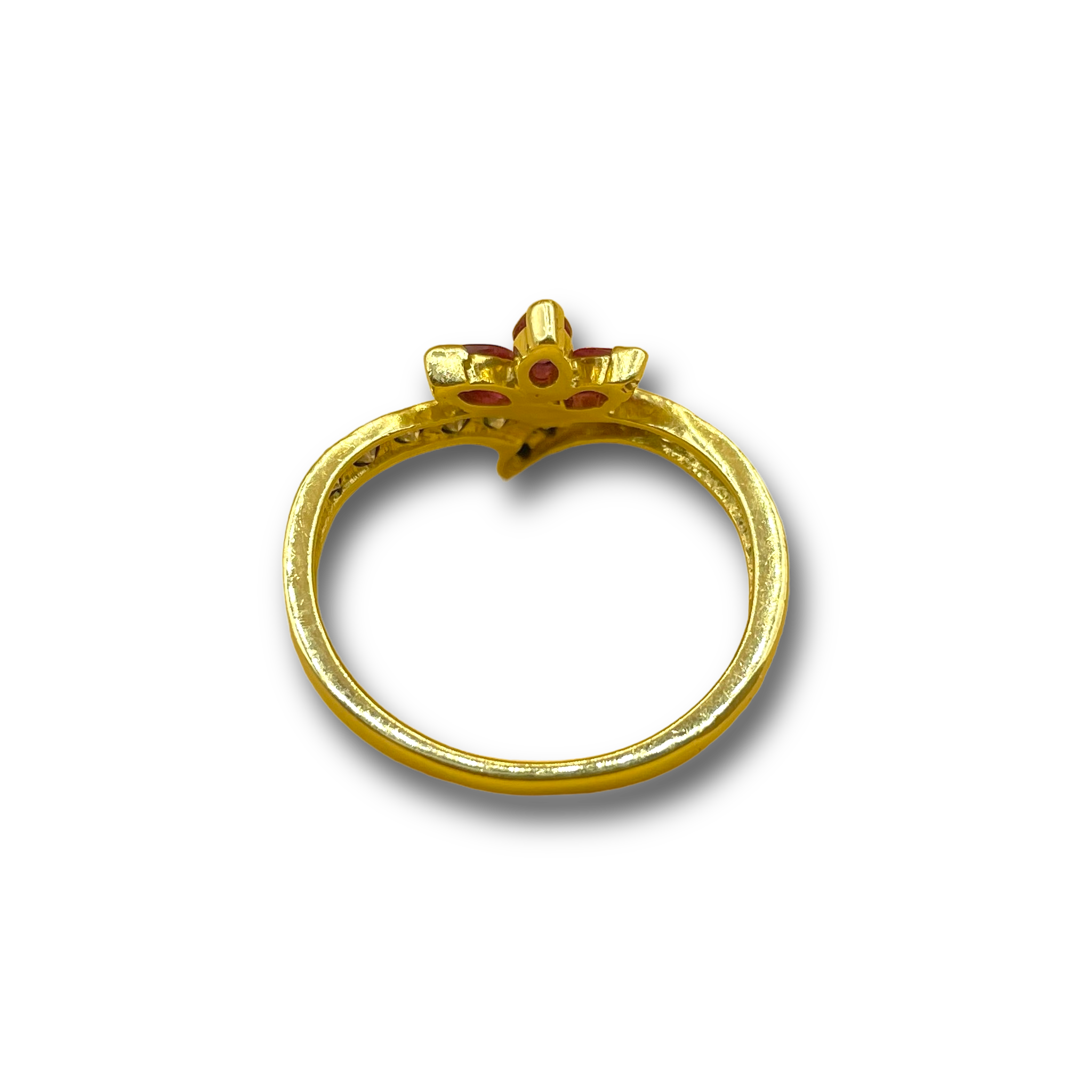 Robijn en .50ct diamant