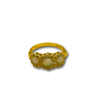 Opal .50ct diamond