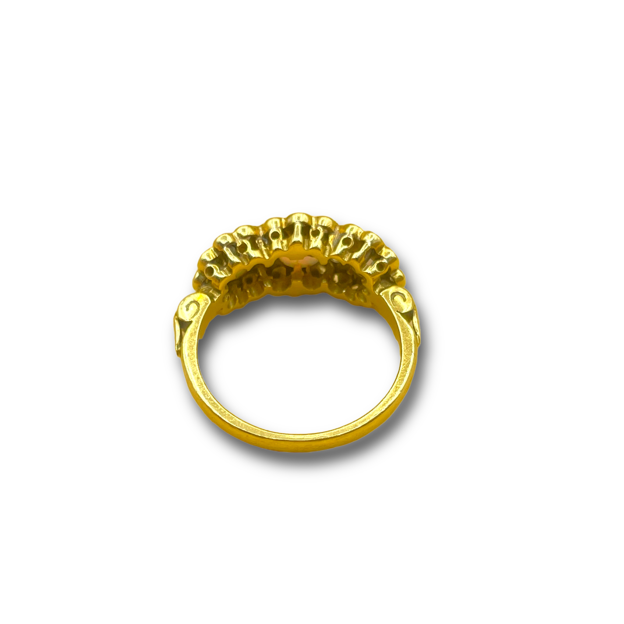 Opaal en .50ct diamant
