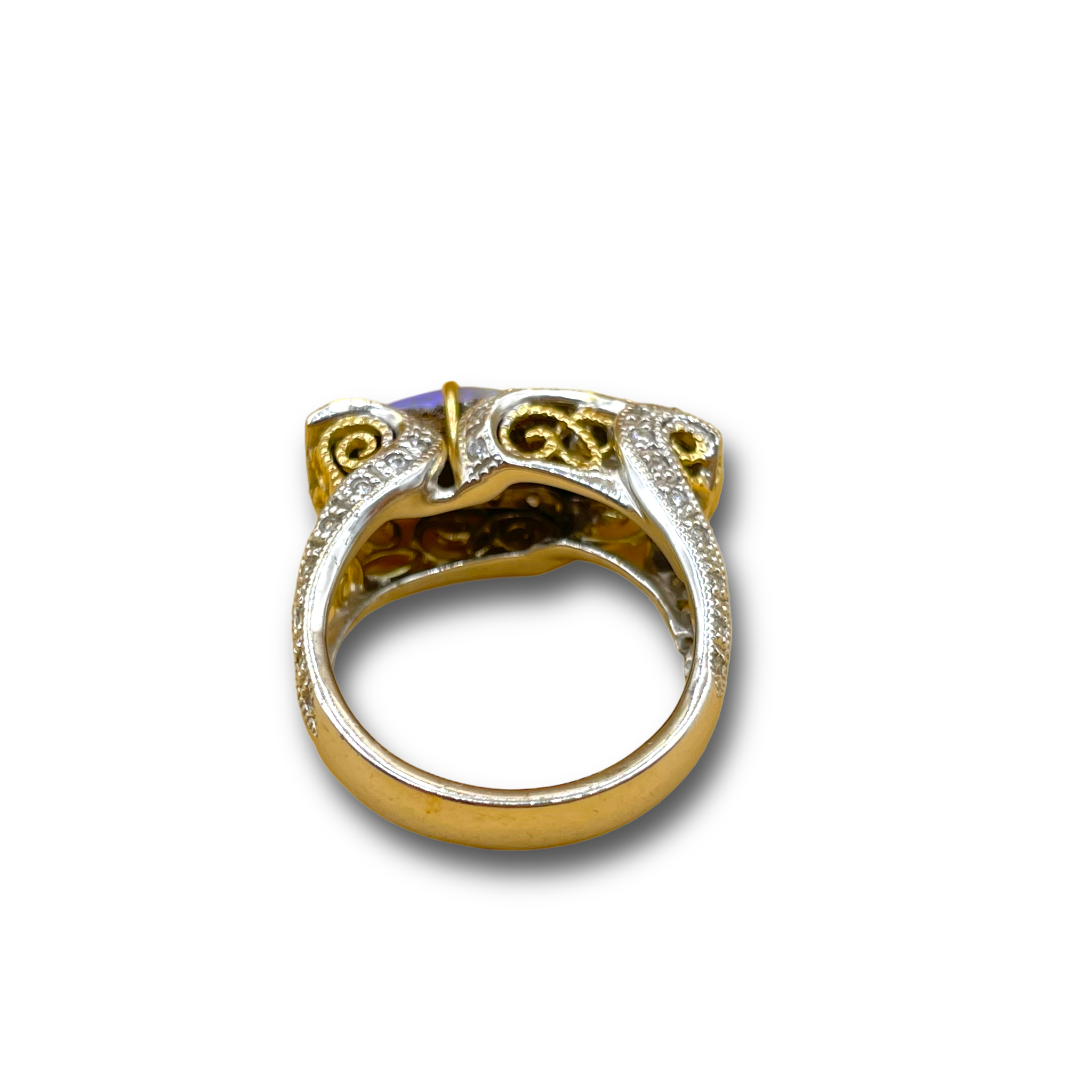 Black opaal boulder diamant