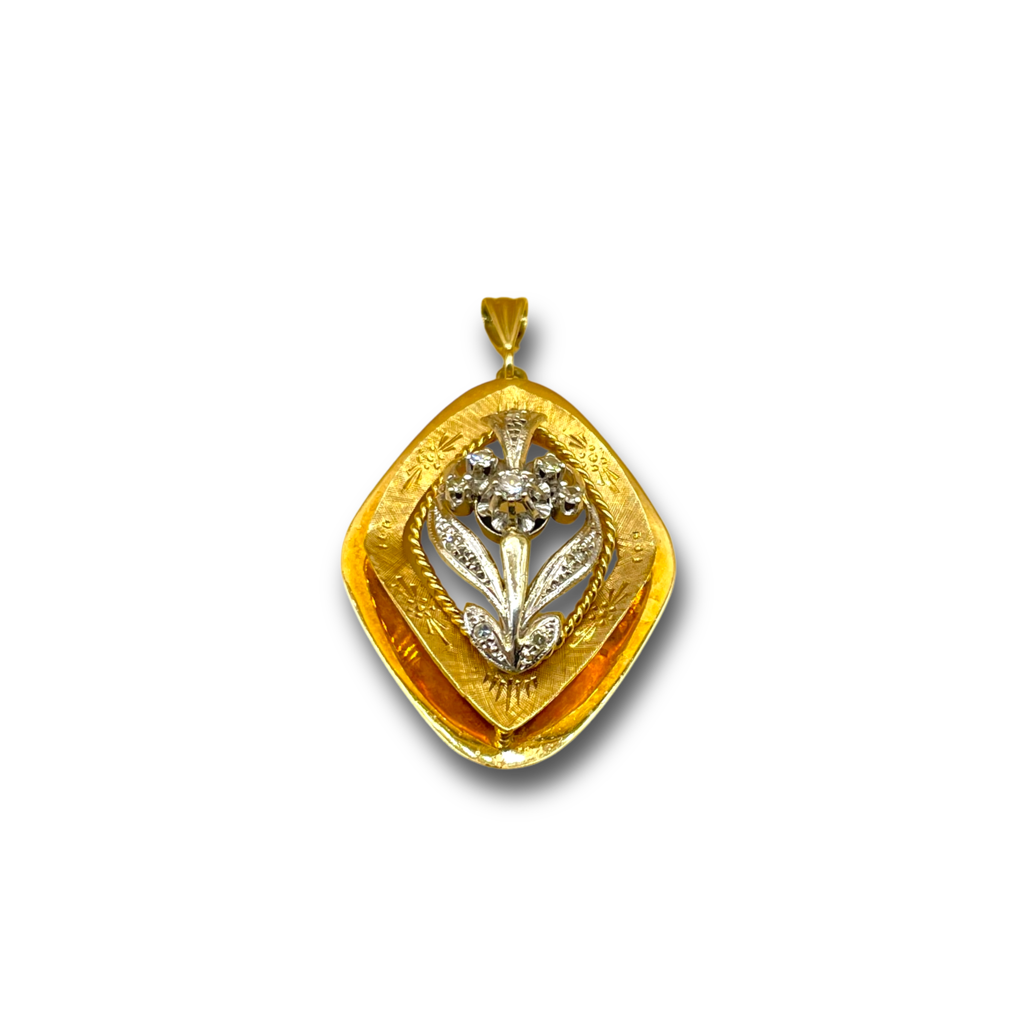 Diamant bloem antiek