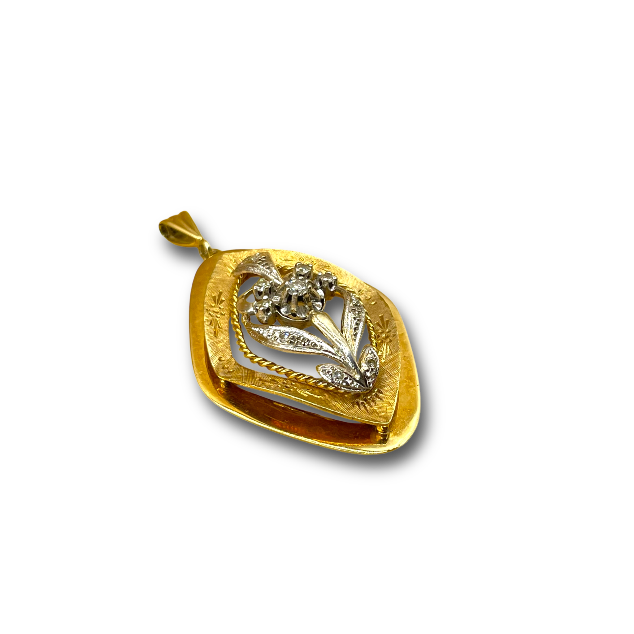 Diamant bloem antiek