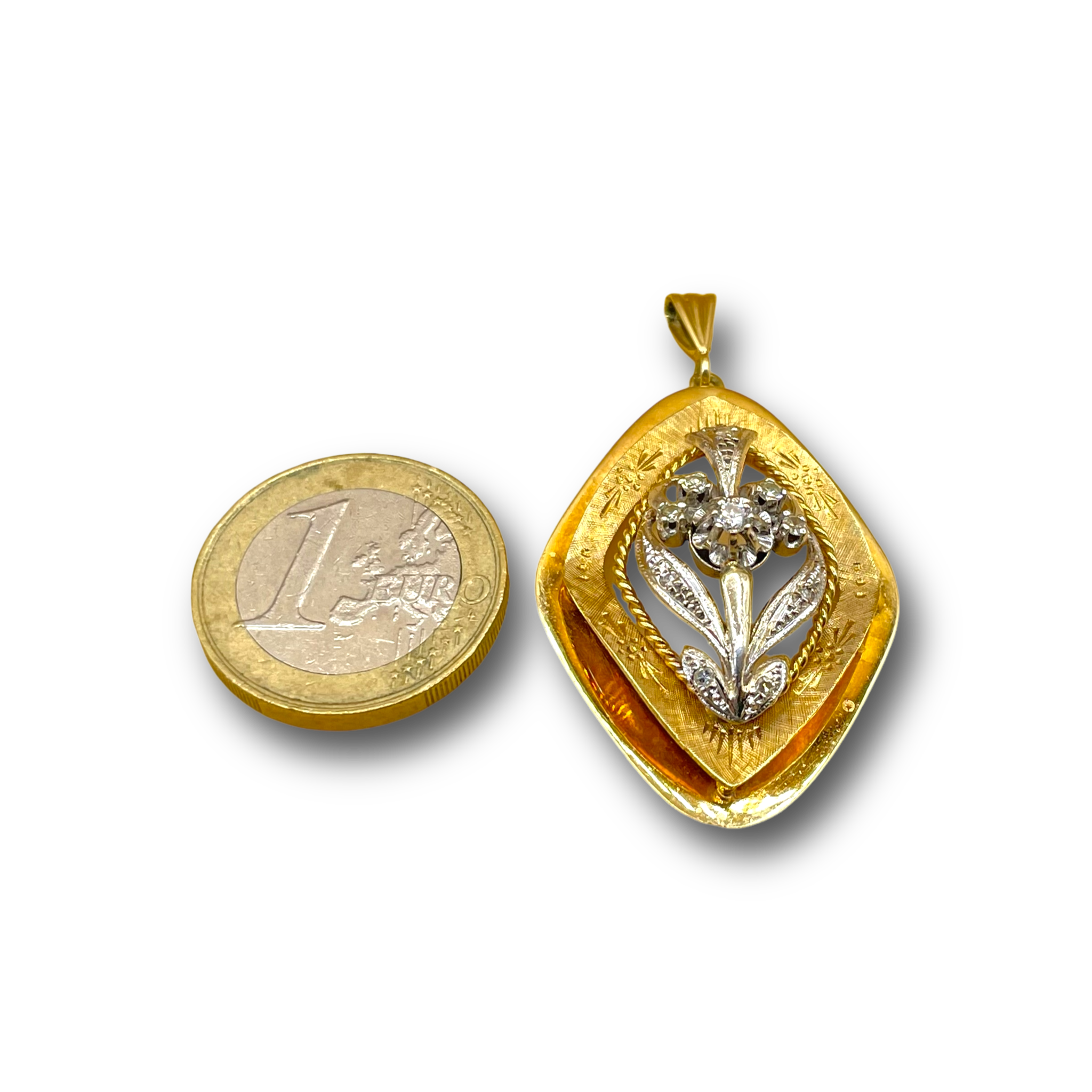 Diamant bloem antiek