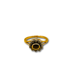 Sapphire diamond locket
