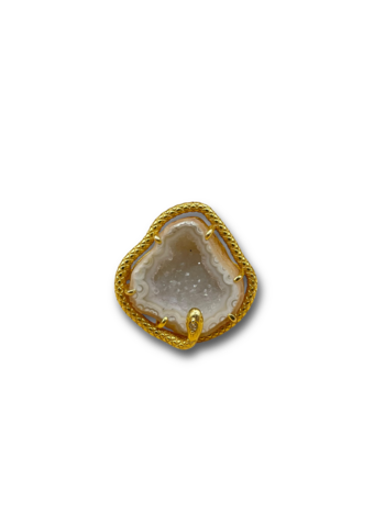 Serpent agate ring