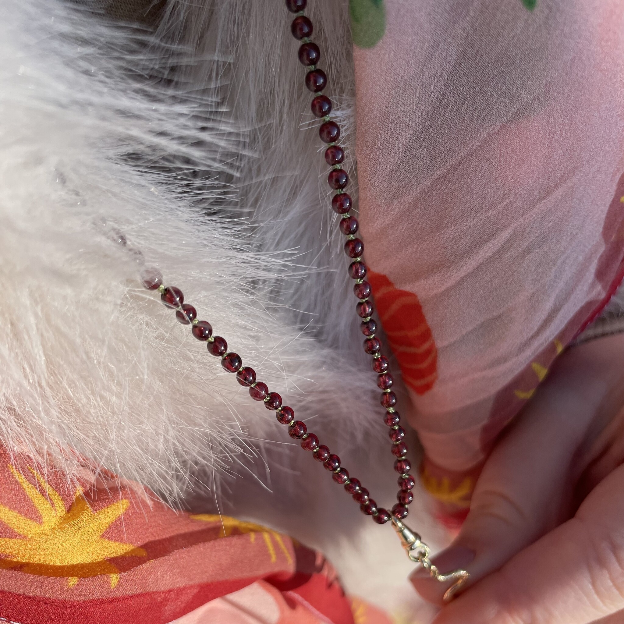 Granaat musqueton sluiting ketting