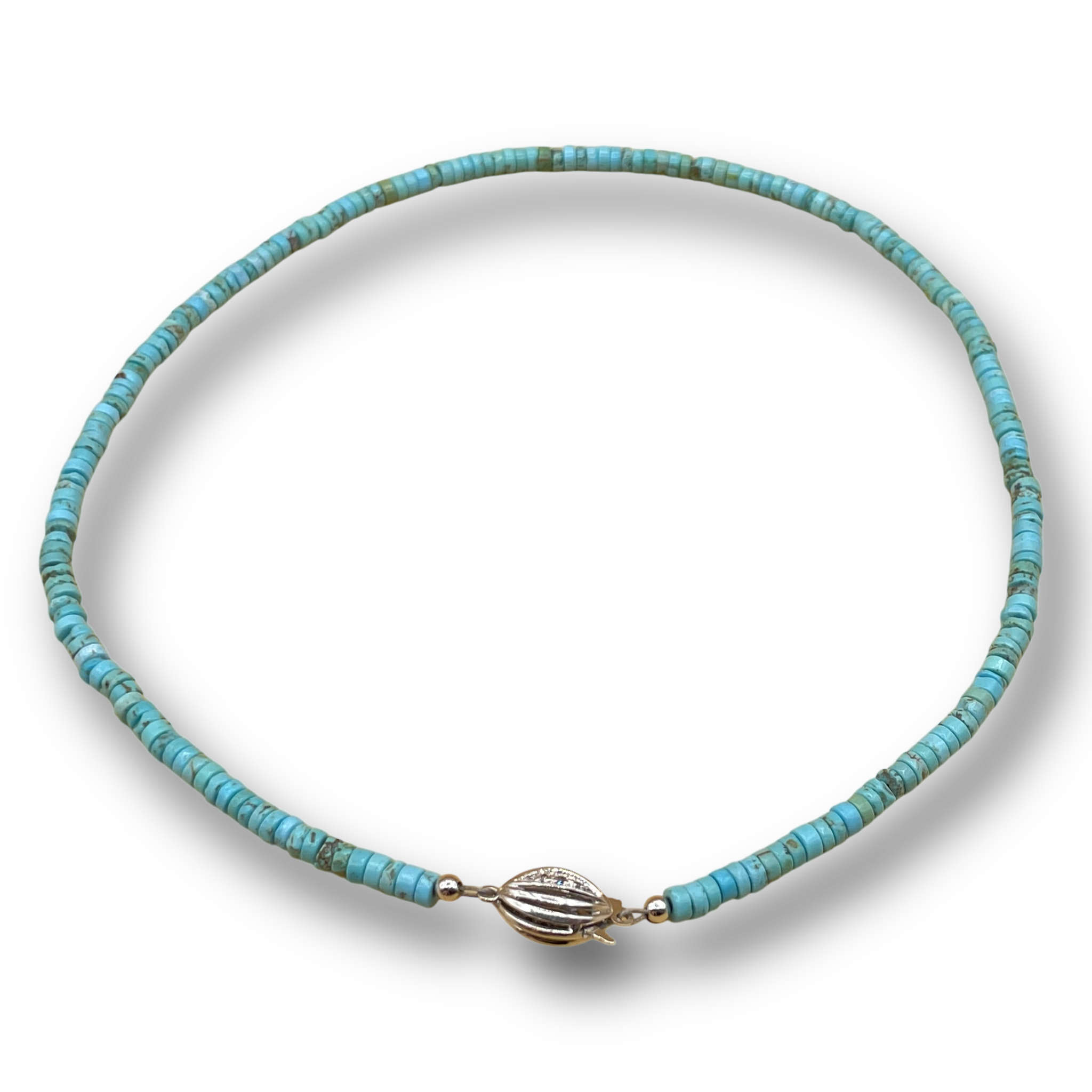 Turquoise diamant ketting