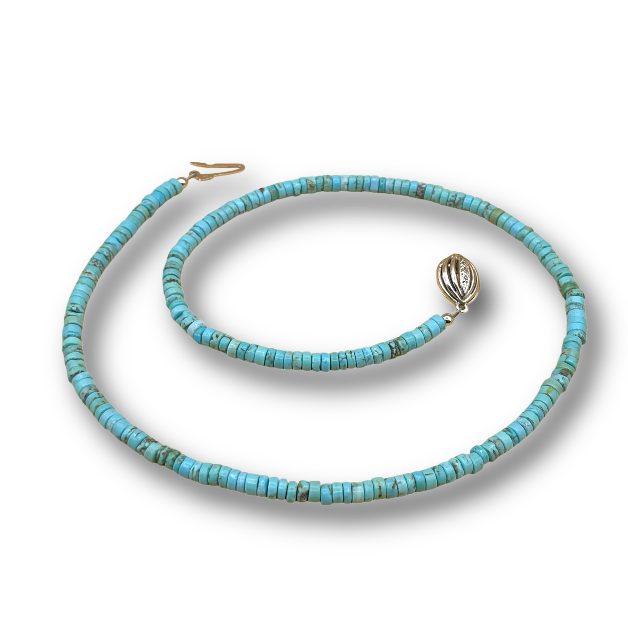 Turquoise diamant ketting