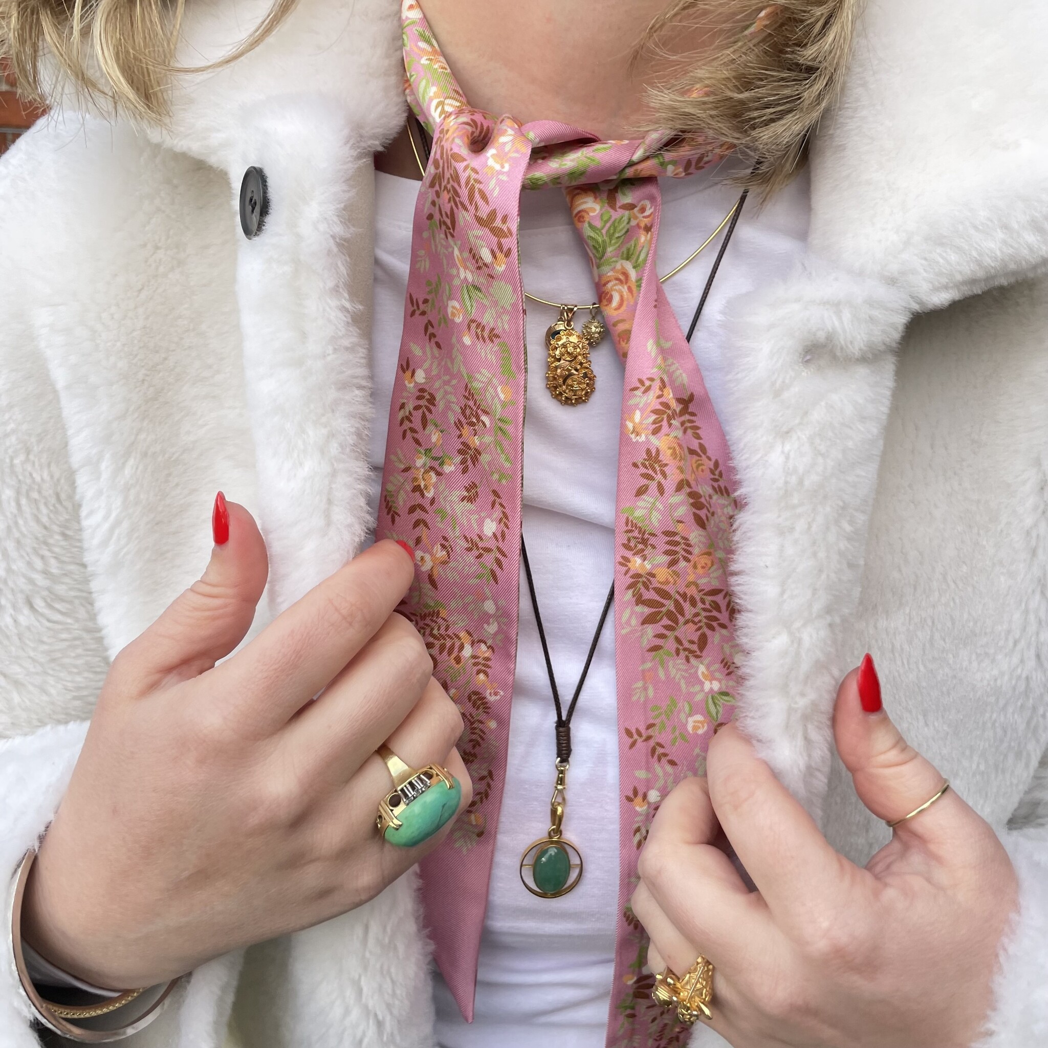 Wax ketting musqueton koord