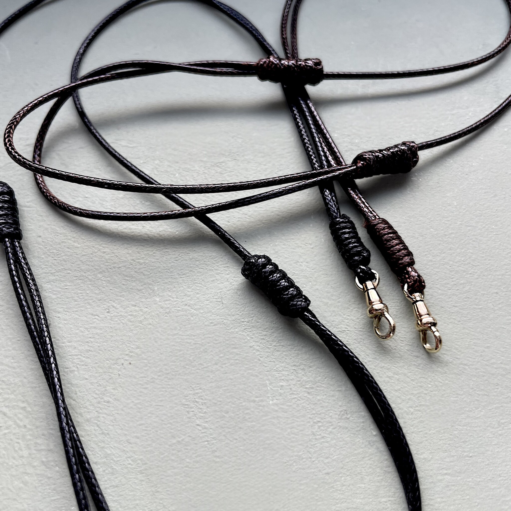 Wax ketting musqueton koord