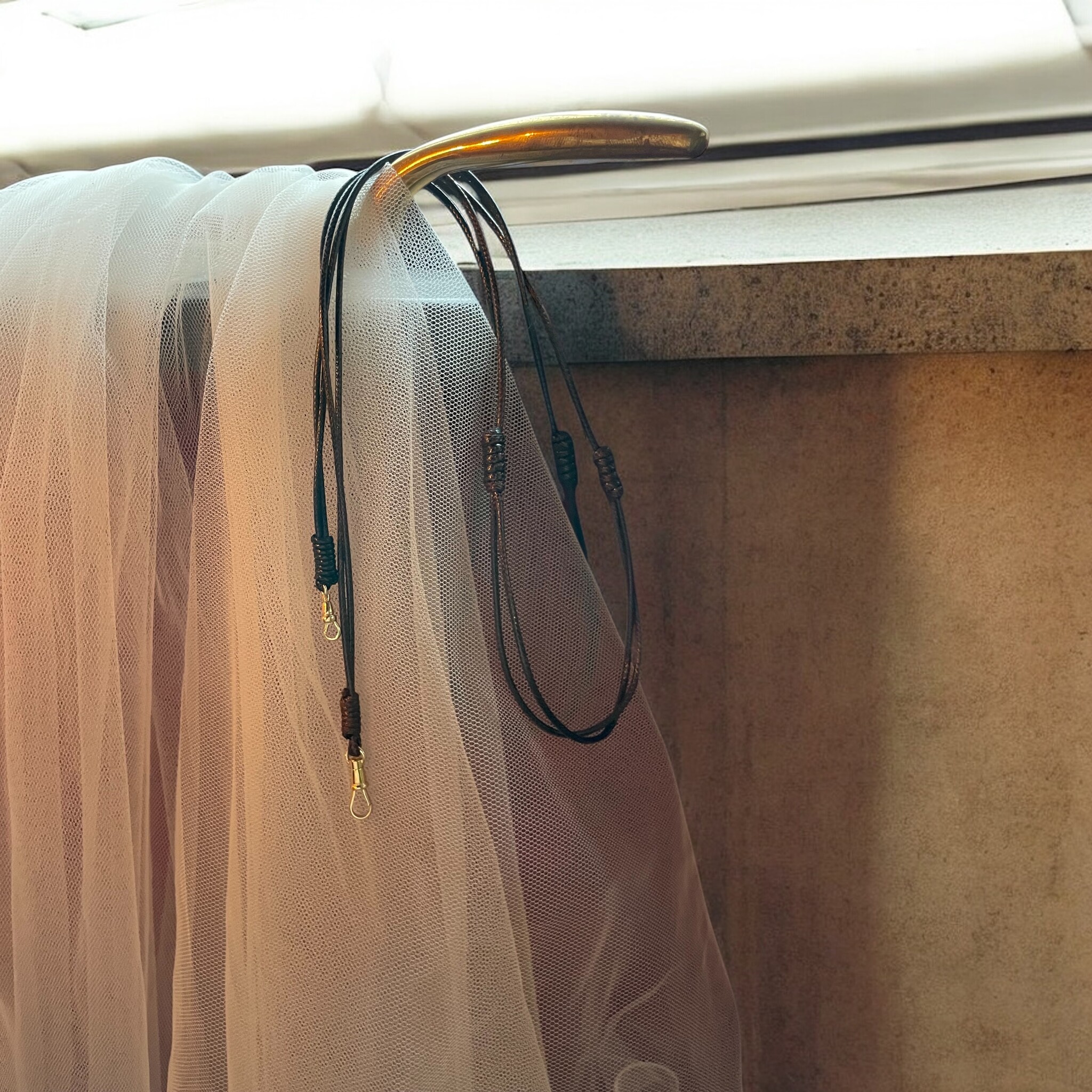 Wax ketting musqueton koord