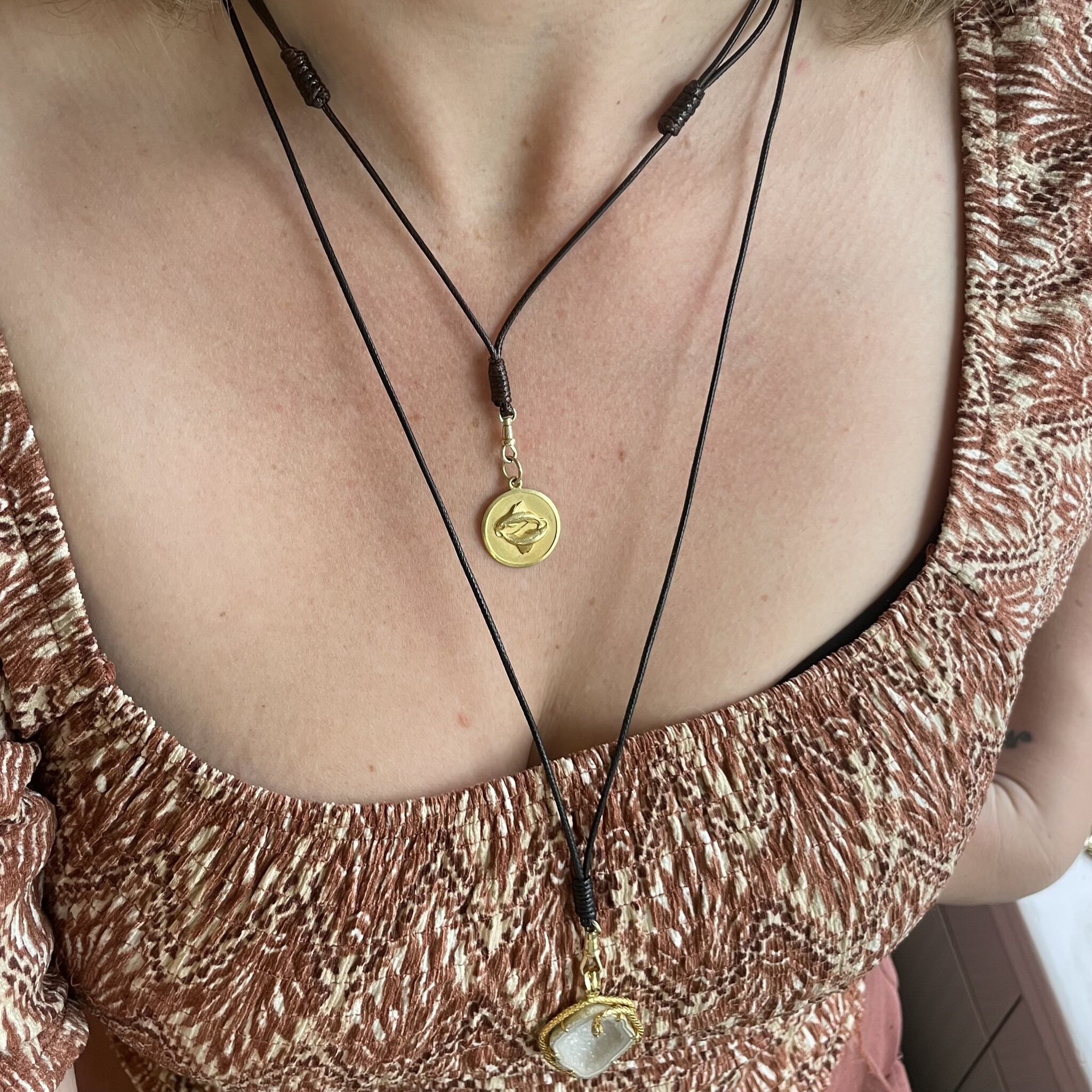 Wax ketting musqueton koord